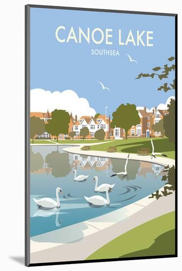 Canoe Lake Southsea - Dave Thompson Contemporary Travel Print-Dave Thompson-Mounted Giclee Print