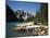 Canoe Moored at Dock on Moraine Lake, Banff NP, Alberta, Canada-Adam Jones-Mounted Photographic Print