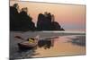 Canoe on a Beach at Sunset, Washington, USA-Gary Luhm-Mounted Photographic Print