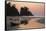 Canoe on a Beach at Sunset, Washington, USA-Gary Luhm-Framed Stretched Canvas