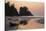 Canoe on a Beach at Sunset, Washington, USA-Gary Luhm-Stretched Canvas