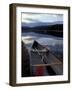 Canoe on a River Shore, Northern Forest, Maine, USA-Jerry & Marcy Monkman-Framed Photographic Print