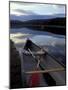 Canoe on a River Shore, Northern Forest, Maine, USA-Jerry & Marcy Monkman-Mounted Photographic Print