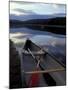 Canoe on a River Shore, Northern Forest, Maine, USA-Jerry & Marcy Monkman-Mounted Photographic Print