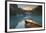 Canoe on Lake Louise at Sunrise-Miles Ertman-Framed Photographic Print