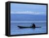 Canoe on Lake Tanganyika, Tanzania-Kristin Mosher-Framed Stretched Canvas