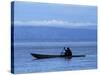 Canoe on Lake Tanganyika, Tanzania-Kristin Mosher-Stretched Canvas