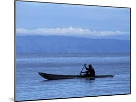 Canoe on Lake Tanganyika, Tanzania-Kristin Mosher-Mounted Photographic Print