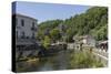 Canoe on River Dronne, Brantome, Dordogne, Aquitaine, France, Europe-Jean Brooks-Stretched Canvas