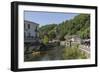 Canoe on River Dronne, Brantome, Dordogne, Aquitaine, France, Europe-Jean Brooks-Framed Photographic Print