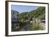 Canoe on River Dronne, Brantome, Dordogne, Aquitaine, France, Europe-Jean Brooks-Framed Photographic Print