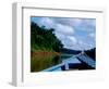 Canoe on the Tambopata River, Peruvian Amazon, Peru-Cindy Miller Hopkins-Framed Photographic Print