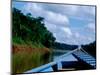 Canoe on the Tambopata River, Peruvian Amazon, Peru-Cindy Miller Hopkins-Mounted Photographic Print