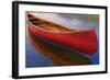 Canoe on Thomson Pond-null-Framed Art Print