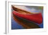 Canoe on Thomson Pond-null-Framed Art Print