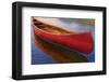 Canoe on Thomson Pond-null-Framed Art Print