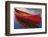 Canoe on Thomson Pond-null-Framed Art Print