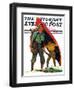 "Canoe Portage," Saturday Evening Post Cover, March 24, 1934-Eugene Iverd-Framed Giclee Print