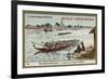 Canoe Race at Mytho, Cochinchina-null-Framed Giclee Print