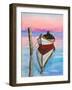 Canoe Reflection-Julie DeRice-Framed Art Print