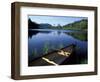 Canoe Resting on the Shore of Little Long Pond, Acadia National Park, Maine, USA-Jerry & Marcy Monkman-Framed Photographic Print