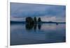 Canoe tour at dusk, Lelang Lake, Götaland, Sweden-Andrea Lang-Framed Photographic Print