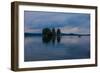 Canoe tour at dusk, Lelang Lake, Götaland, Sweden-Andrea Lang-Framed Photographic Print