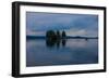 Canoe tour at dusk, Lelang Lake, Götaland, Sweden-Andrea Lang-Framed Photographic Print