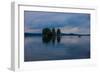 Canoe tour at dusk, Lelang Lake, Götaland, Sweden-Andrea Lang-Framed Photographic Print