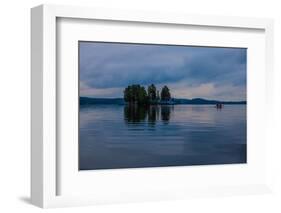 Canoe tour at dusk, Lelang Lake, Götaland, Sweden-Andrea Lang-Framed Photographic Print