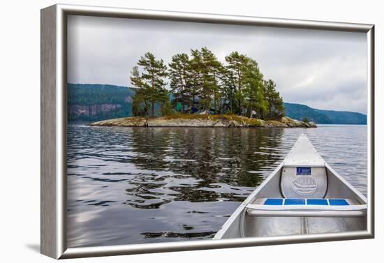 Canoe tour, Lelång Lake, Dalsland, Sweden-Andrea Lang-Framed Photographic Print