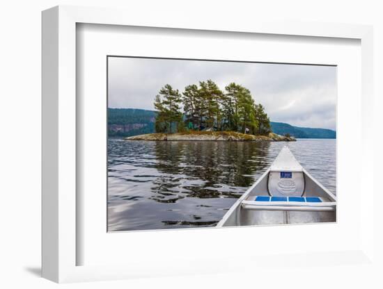 Canoe tour, Lelång Lake, Dalsland, Sweden-Andrea Lang-Framed Photographic Print