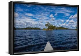 Canoe tour on Stora Le Lake, Dalsland, Götaland, Sweden-Andrea Lang-Framed Photographic Print