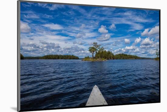 Canoe tour on Stora Le Lake, Dalsland, Götaland, Sweden-Andrea Lang-Mounted Photographic Print