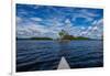 Canoe tour on Stora Le Lake, Dalsland, Götaland, Sweden-Andrea Lang-Framed Photographic Print