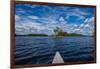 Canoe tour on Stora Le Lake, Dalsland, Götaland, Sweden-Andrea Lang-Framed Photographic Print