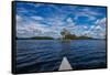 Canoe tour on Stora Le Lake, Dalsland, Götaland, Sweden-Andrea Lang-Framed Stretched Canvas