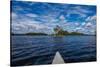 Canoe tour on Stora Le Lake, Dalsland, Götaland, Sweden-Andrea Lang-Stretched Canvas