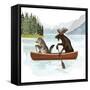 Canoe Trip II-Victoria Barnes-Framed Stretched Canvas