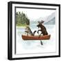 Canoe Trip II-Victoria Barnes-Framed Art Print