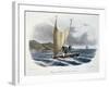 Canoe with Sail from the Vanikoro Islands-null-Framed Giclee Print