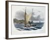 Canoe with Sail from the Vanikoro Islands-null-Framed Giclee Print