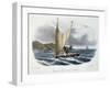 Canoe with Sail from the Vanikoro Islands-null-Framed Giclee Print