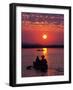 Canoeing at Sun Rise on the Zambezi River-John Warburton-lee-Framed Photographic Print