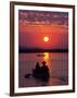 Canoeing at Sun Rise on the Zambezi River-John Warburton-lee-Framed Photographic Print