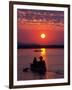 Canoeing at Sun Rise on the Zambezi River-John Warburton-lee-Framed Photographic Print