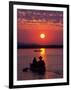 Canoeing at Sun Rise on the Zambezi River-John Warburton-lee-Framed Photographic Print