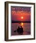 Canoeing at Sun Rise on the Zambezi River-John Warburton-lee-Framed Photographic Print