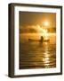 Canoeing at Sunrise, Moosehead Lake, Maine, USA-Jerry & Marcy Monkman-Framed Photographic Print