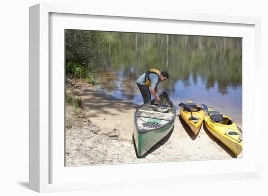 Canoeing In The Delta-Carol Highsmith-Framed Art Print